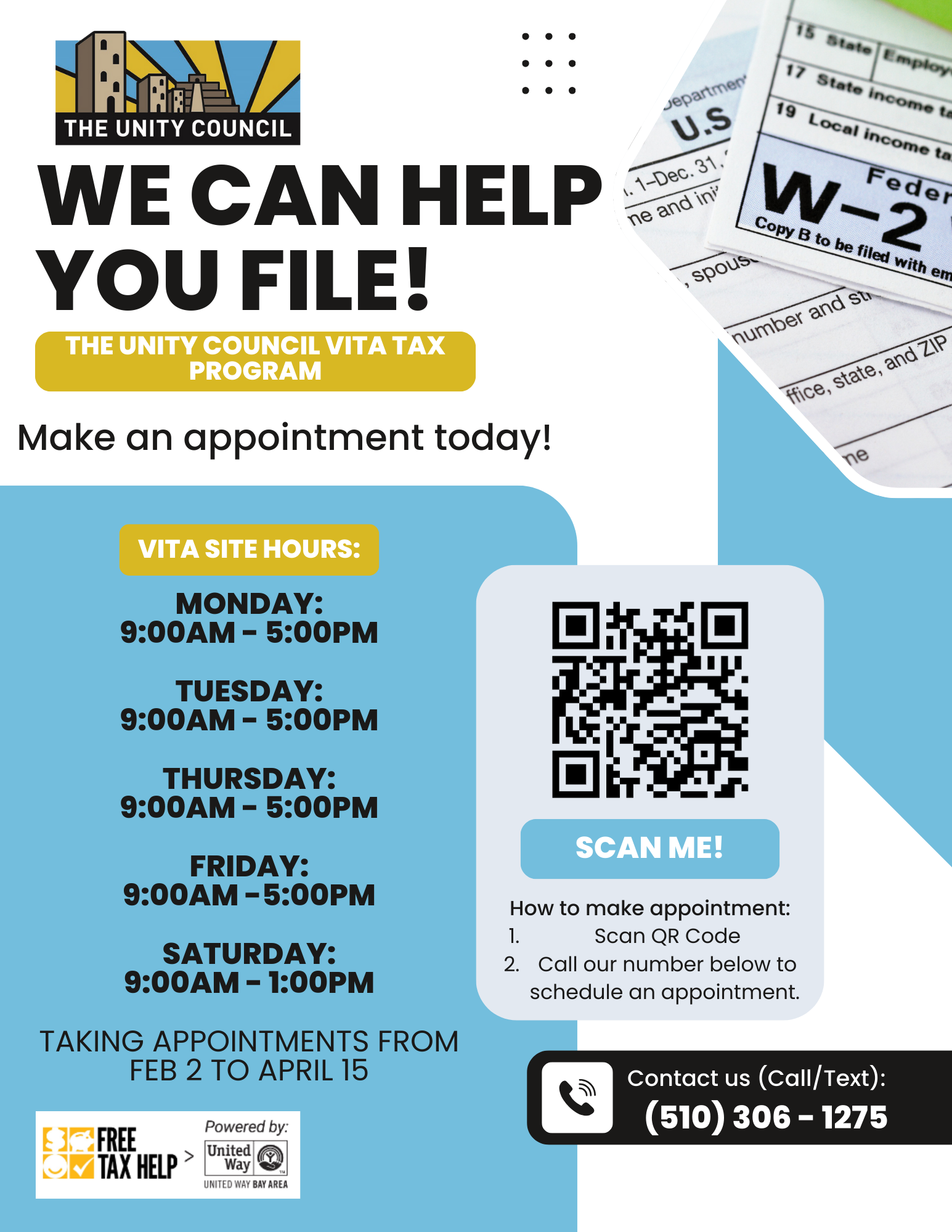 Free Tax Preparation Services Now Available Through VITA